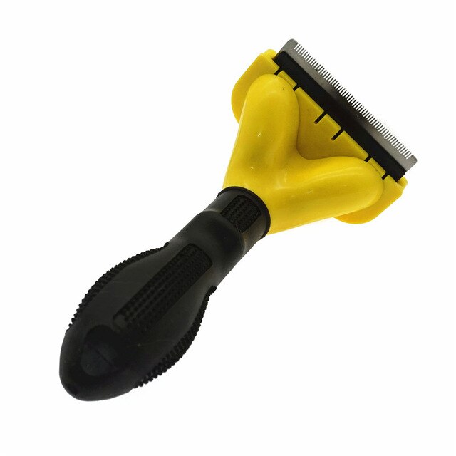 Pet Hair Remover Kammen Kat Grooming Brush Hond Deshedding Cleaning Tools Kam Rand Trimmen Voor Katten Hond Puppy Hark Verwijderen kam: M