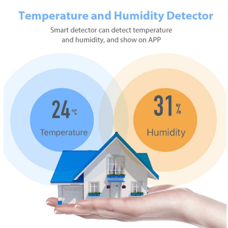 Ewelink Smart Home Ewelink Temperatuur En Vochtigheid Sensor Zigbee Temperatuur En Vochtigheid Detector Lage Stroomverbruik
