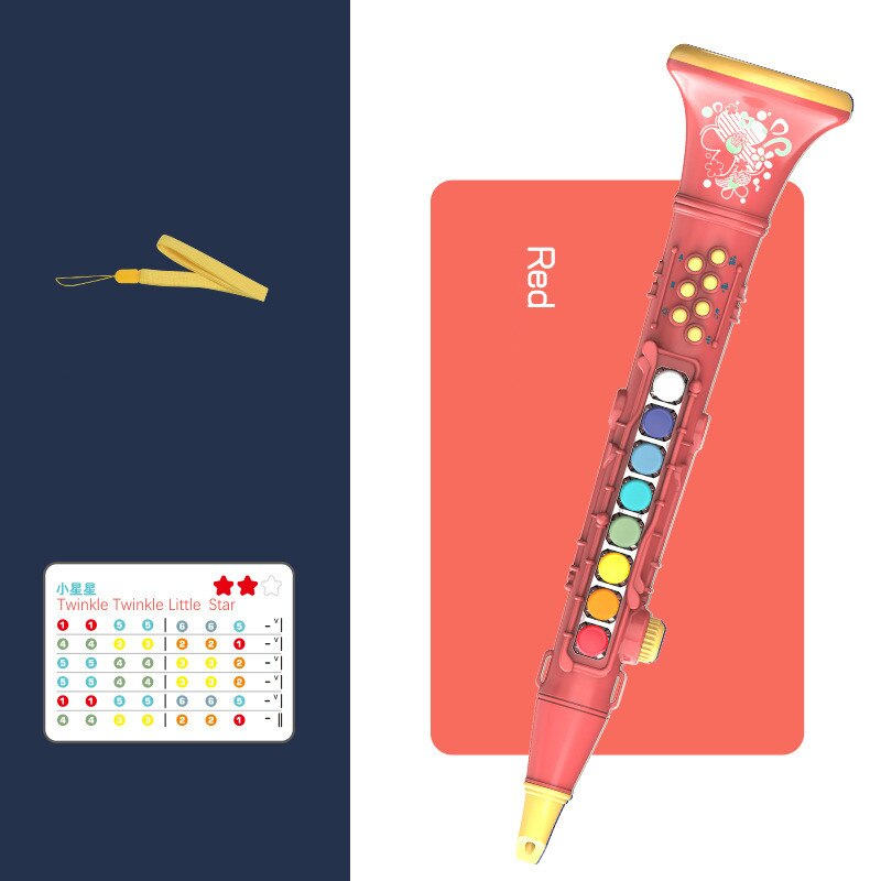 Mini Saxophone Clarinet Trumpet Toys Musical Instrument Early Educational Music Lighting Toy for Baby Birthday: A