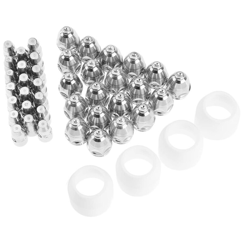 45Pcs P80 Cutting Torch Consumable Kit Electrode Tip Nozzle 1.5mm Cup Roller Guide Wheel Outfit Plasma Cutter Consumable