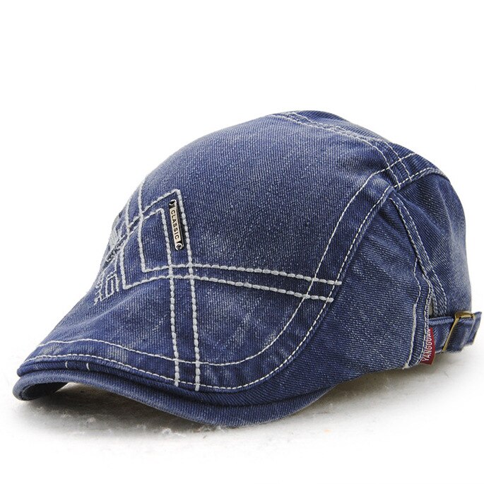 [JAMONT] Men Caps Fall Visor Beret Hat Cotton Letter Men's Visors Cap Simple Style Painter Flat Hats Casquette Gorras