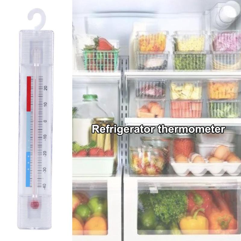 Indoor Household Fridge Dial Thermometer Freezer Refrigerator with Hook ABS Mini Temperature Meter temp measurement tool hook