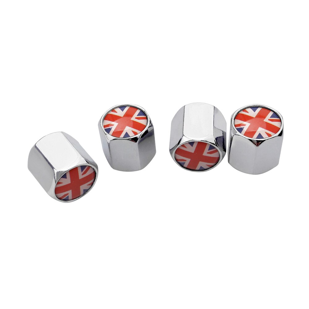 Auto Zubehör Auto Rad Felgen Reifen Ventil Stengel Kappen Britische Flagge für Land Rover Palette Rover Jaguar Bentley BMW Benz KIA MG