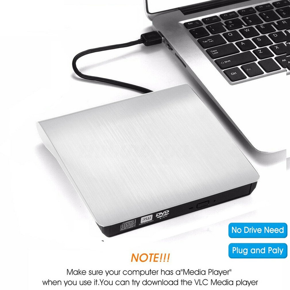 Usb 3.0 Slim Externe Dvd Rw Cd Writer Brander Reader Speler Optische Drives Voor Laptop Pc