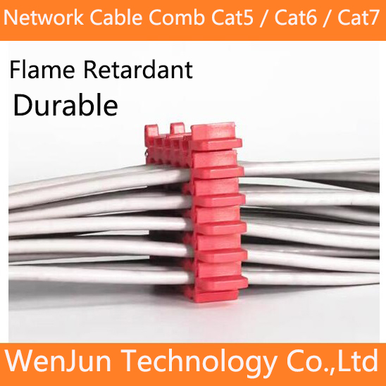 Network Cable Wire Cat 5 / Cat 6 / Cat 7 Network Cable Comb RED Machine Wire Harness Arrangement Tidy Tools