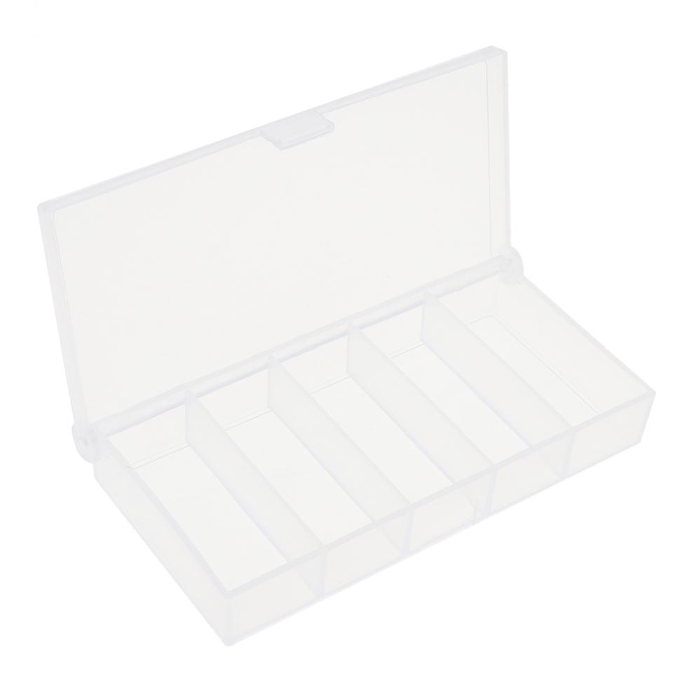 5 Grid Transparante Pp Vissen Box Lokken Lood Haken Connector Case Collection Gereedschap
