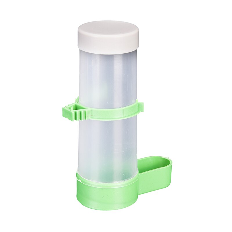 1pc Plastic squirrel bird seed water feeder tube garden indoor outdoor green/ white: Default Title