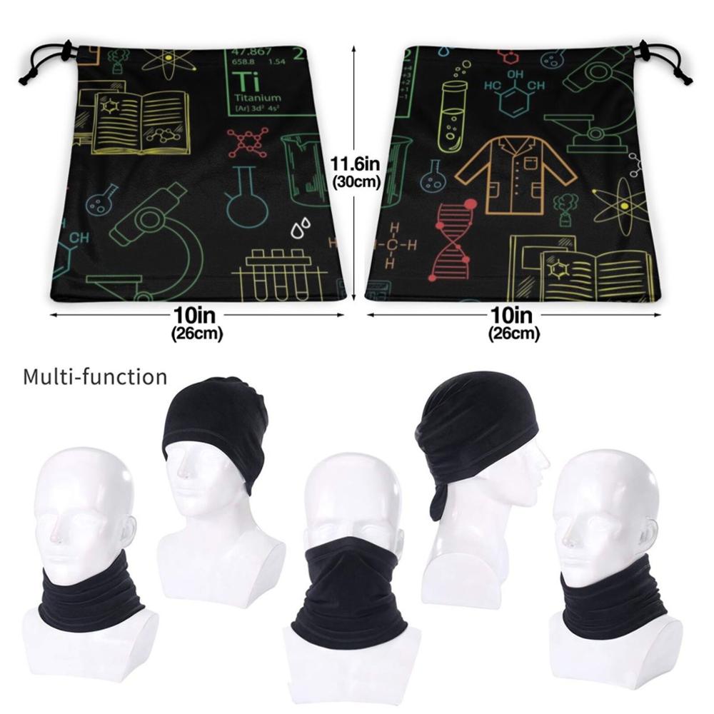 Chemistry Microfiber Neck Warmer Bandana Scarf Face Mask Chemistry Chemistry Chem Laboratory Lab Coat Chemistry Proton Neutron
