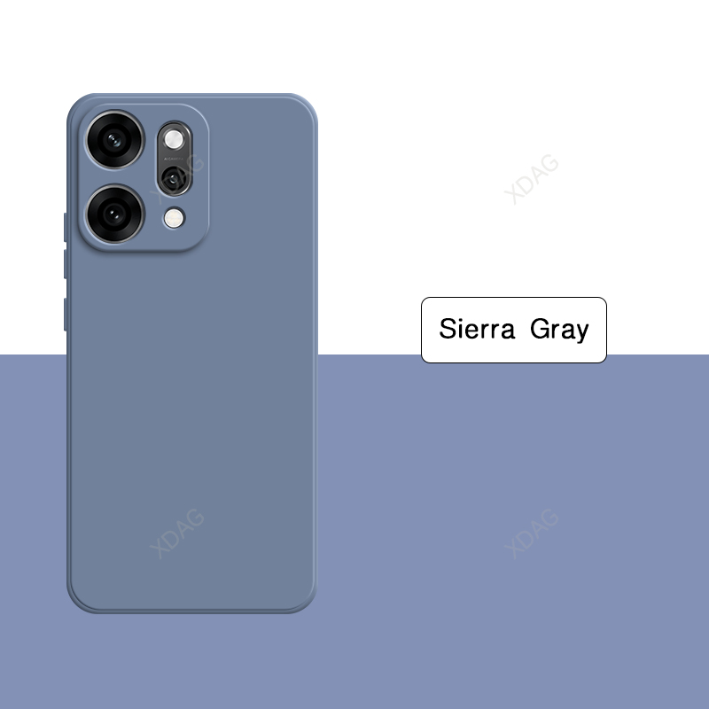 Funda de teléfono Original para OPPO Reno14 Reno 14 Pro 14Pro 5G Funda de con borde recto de silicona líquida suave y Simple: Lavanda / Oppo Reno 14