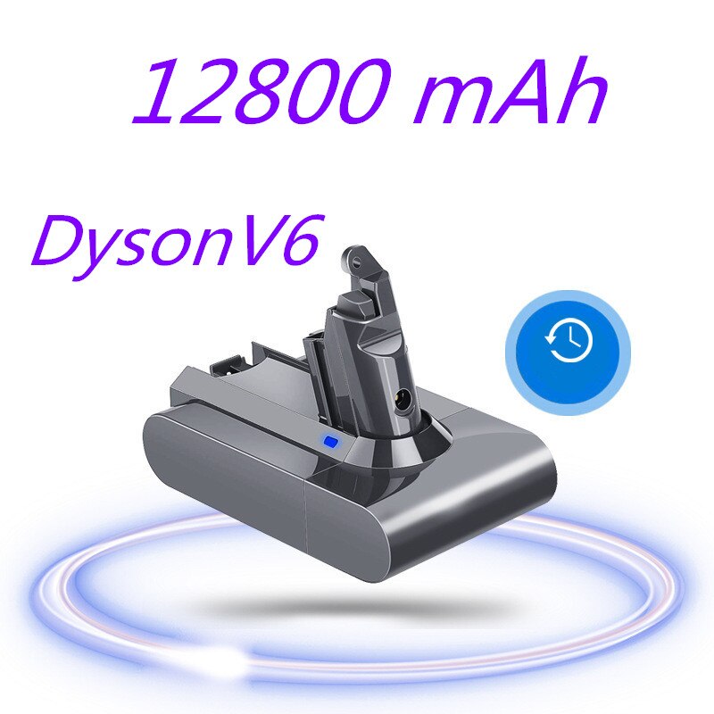 Dyson V6 12800Mah 21.6V 12.8Ah Li-Ion Batterij Voor DC58 DC59 DC61 DC62 DC74 SV09 SV07 SV03 965874-02 Stofzuiger Batterij: Rood