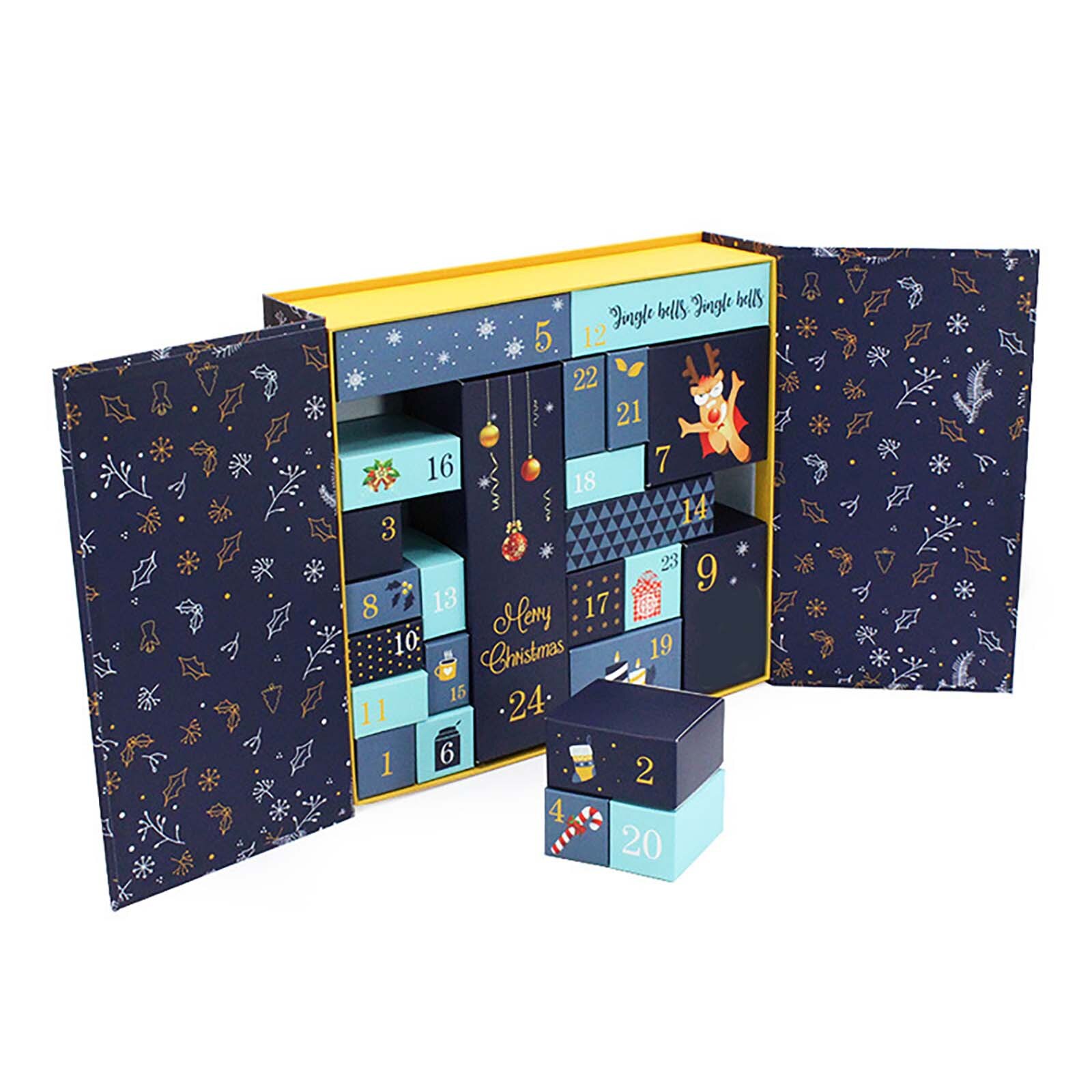 DIY Advent Calendar Paper Advent Calendar Box Christmas Countdown 24 Drawers Cabinet Calendrier De L Avent Children