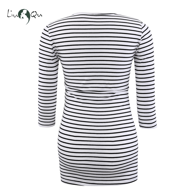 Gravide gravide tunika toppe popa mujer side ruching bluse stribet gravide tøj til kvinder top gravid skjorte