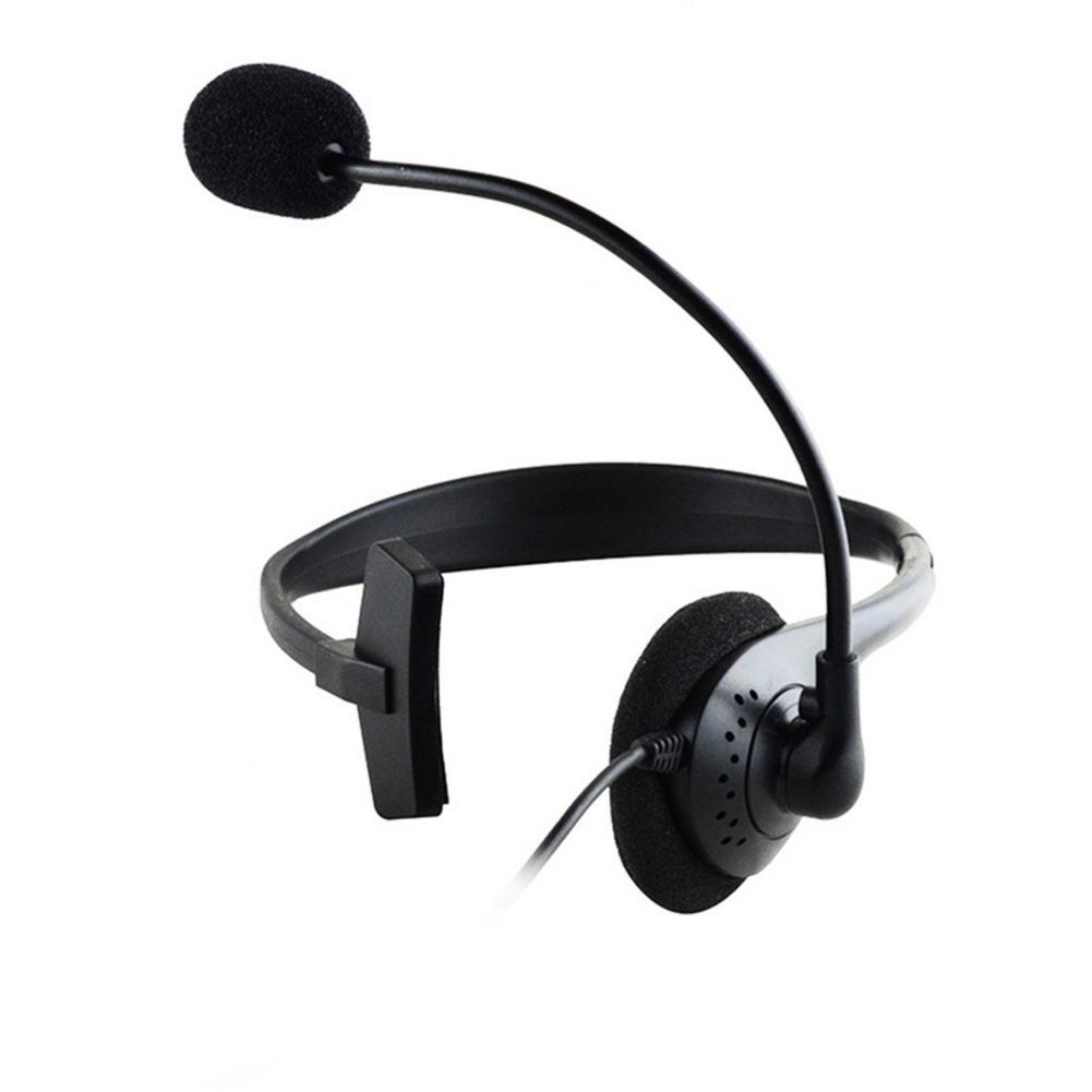 One-ear Headphones Wired With Noise Canceling Microphone Clear Call Airline Headphone USB Headset For PC Computer Laptop: Default Title