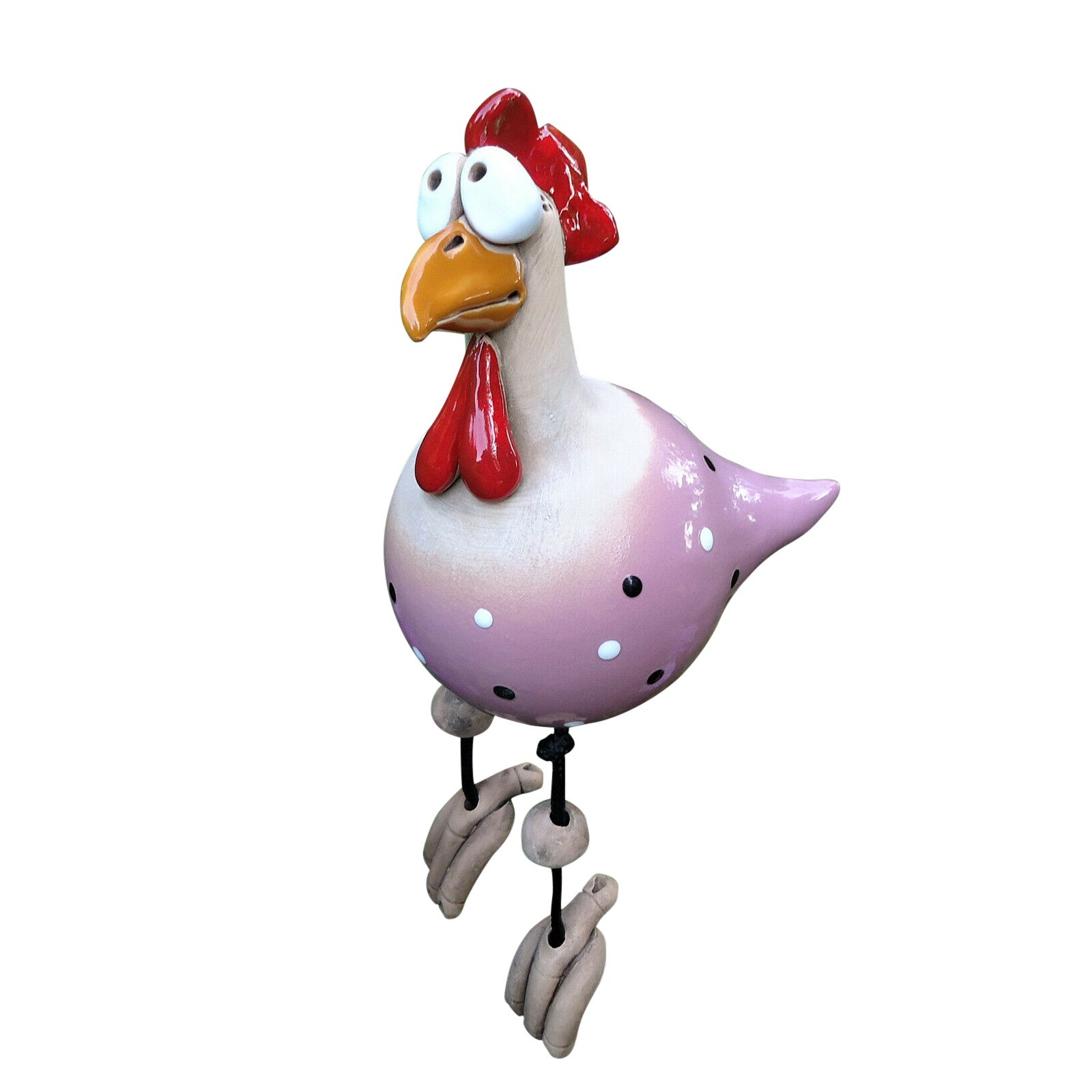 Bouchon de jardin de poulet 40 @, décor , poule coq poules bord d'oiseau, siège, intérieur et extérieur, accessoires de décoration de jardin d'art amusant: PK