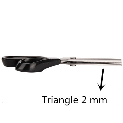 Tailor Scissors semicircle wavy Triangle Tooth Lace scissors DIY handmade Sewing with Zigzag Shape for Shears Fabric or Leather: mgsj006