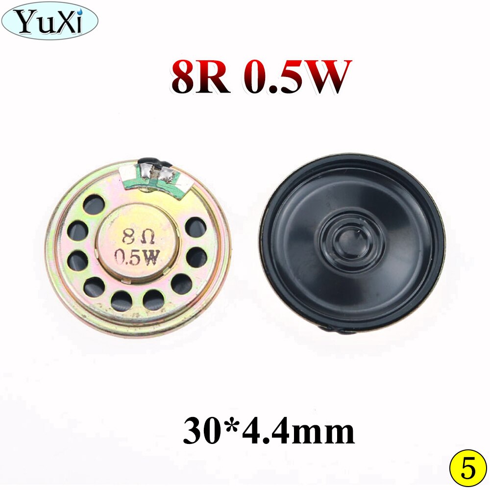 Yuxi 0.5W 8R 32R Speaker 8 Ohm Hoorn Luidspreker Diameter 20 Mm 23 Mm 26 Mm 28 Mm 30mm 32 Mm 36 Mm 40 Mm 50 Mm 4 Cm Luidspreker Luidspreker: NO5-30mm