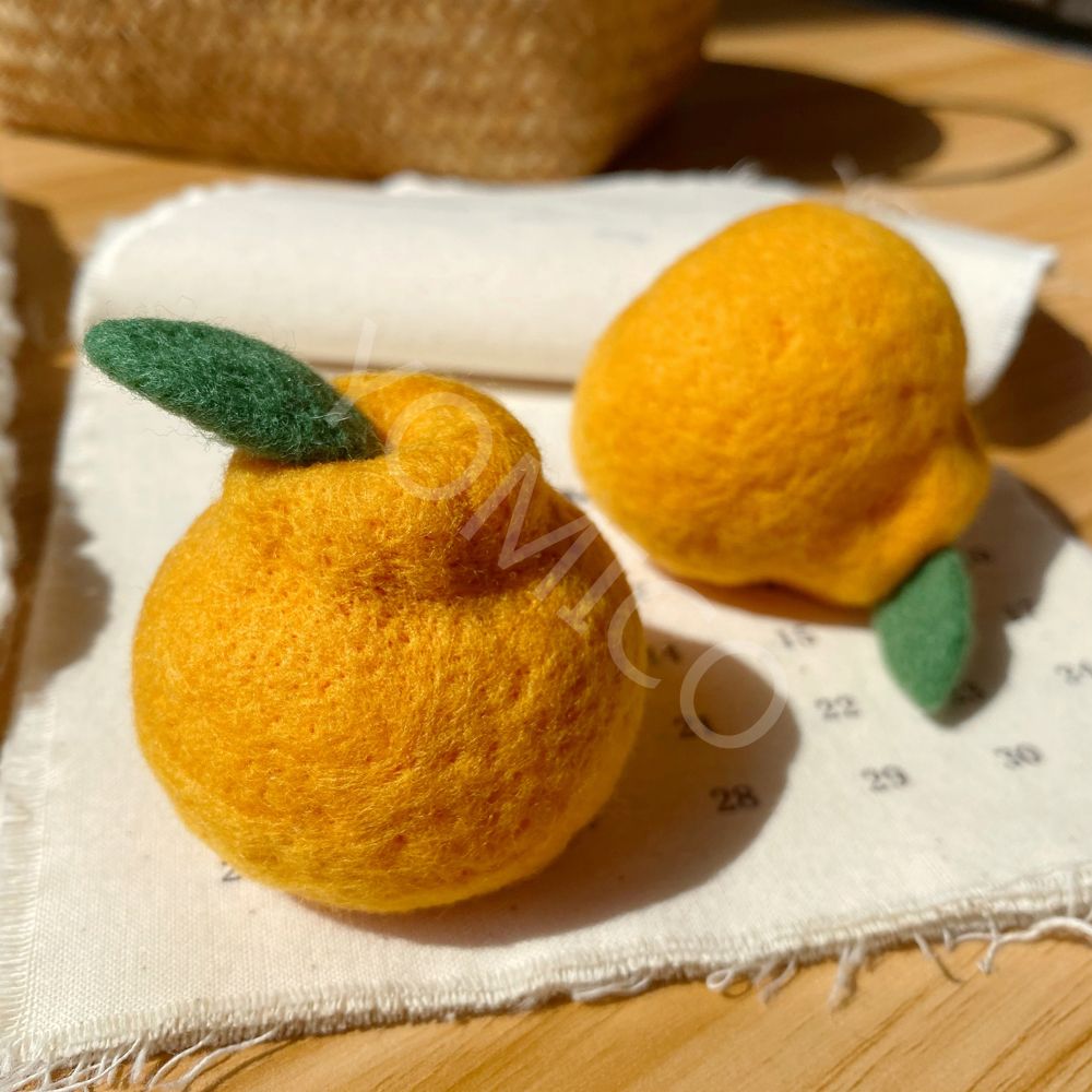 Kit de agujas hechas a mano personalizadas de YOMICO Fruit, juguete de fieltro de aguja de lana, Kit de Material de muñeca, accesorio de Decoración,