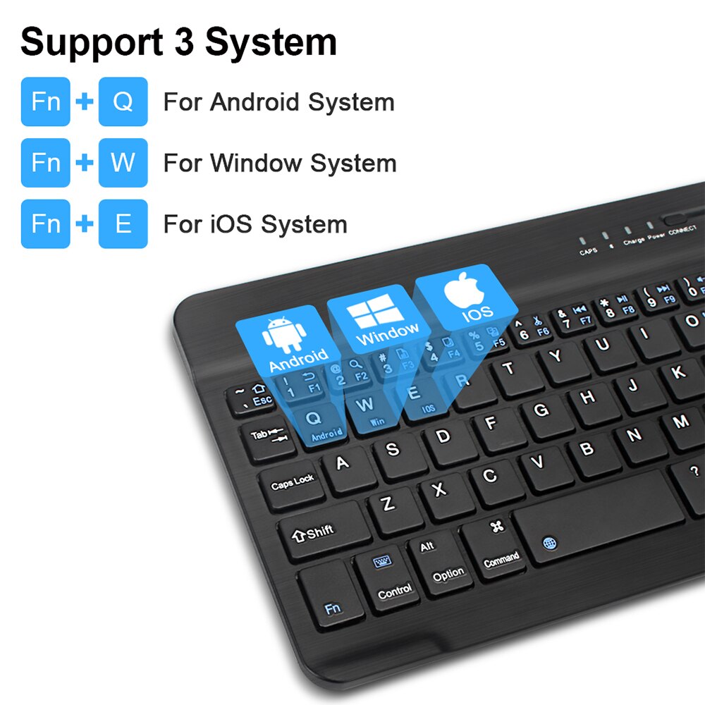 7.9&quot; Backlit Rechargeable Wreless Keyboard for iPad Mini/iPad Air/iPad 9.7/iPad Pro for Other iOS Android Windows table Device