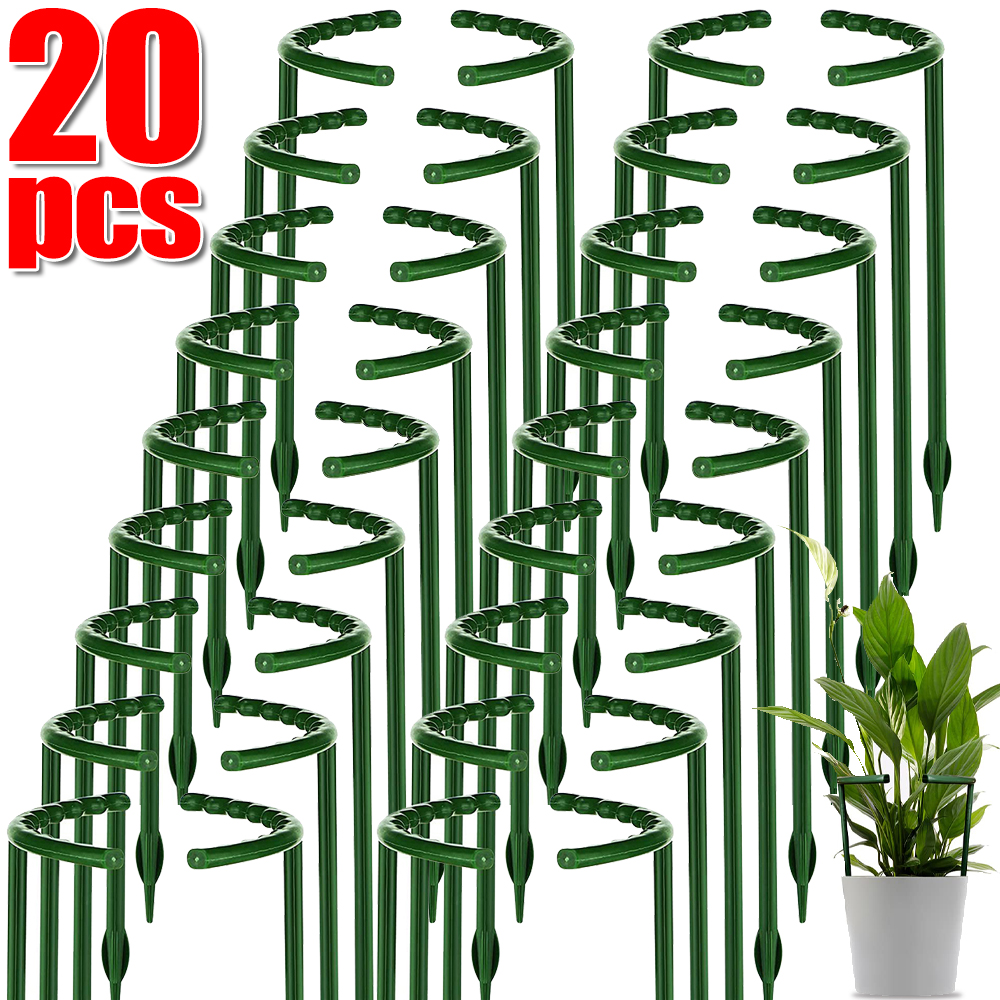 20/8/2pcs Kunststoff Pflanze Stütz pfahl Rahmen Gewächshaus Anordnung Halbkreis feste Stange Innen blume Pflanze Rebe Kletter halterung