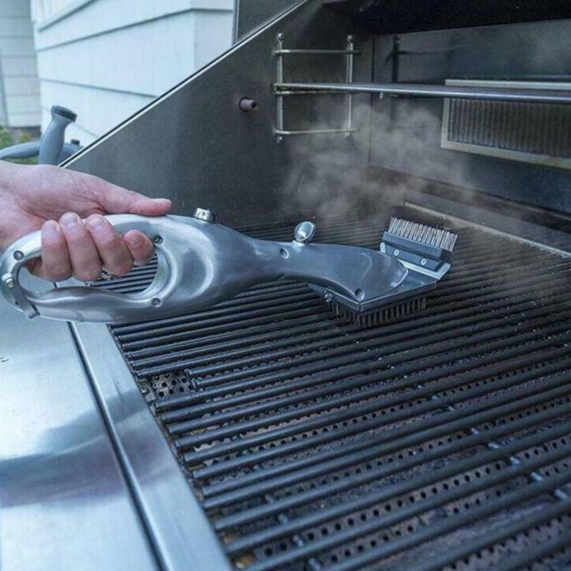 Barbecue roestvrij staal bbq reinigingsborstel churrasco buitengrillreiniger met stoomkracht bbq accessoires kookgereedschap