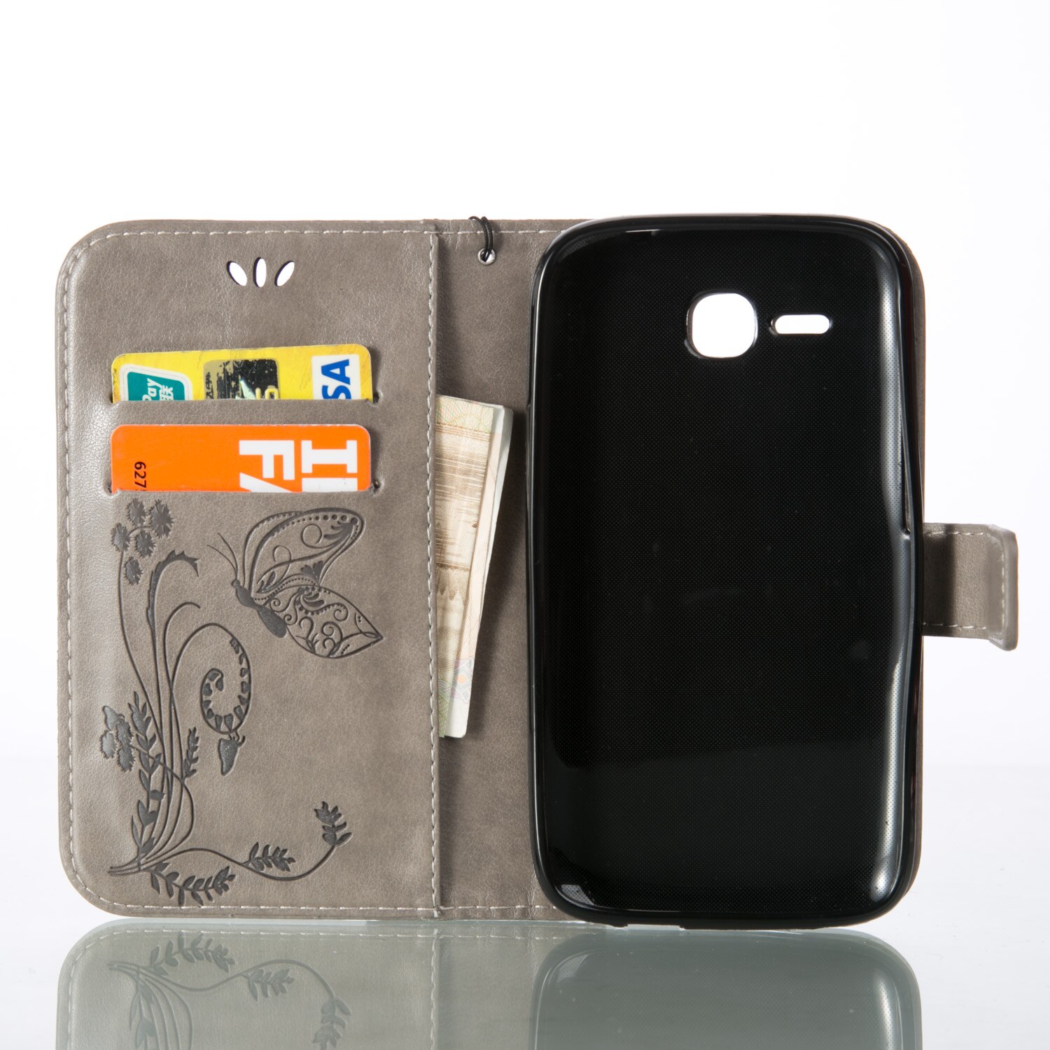 Coque for Huawei Y600 Y600-U20 Y600-U351 Case Phone Leather Cover for Huawei Y 600 Y600-U151 Retro Butterfly Wallet Flip Case