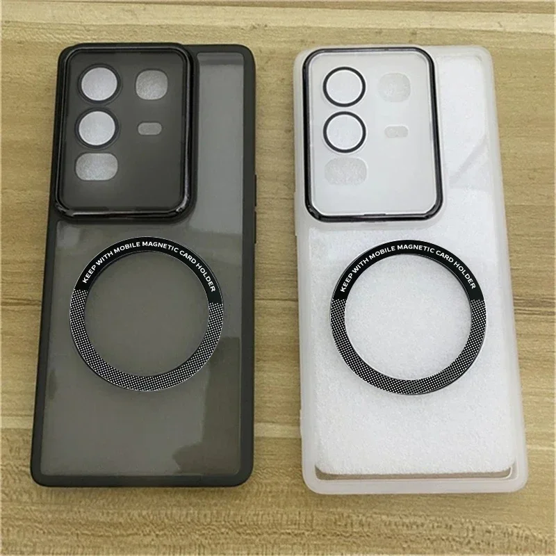 Transparent MagSafe Magnetic Case For Infinix Note 50 Pro Plus 50S 50X 40 Pro Plus 4G 5G Lens Camera Protect TPU Silicone Cover