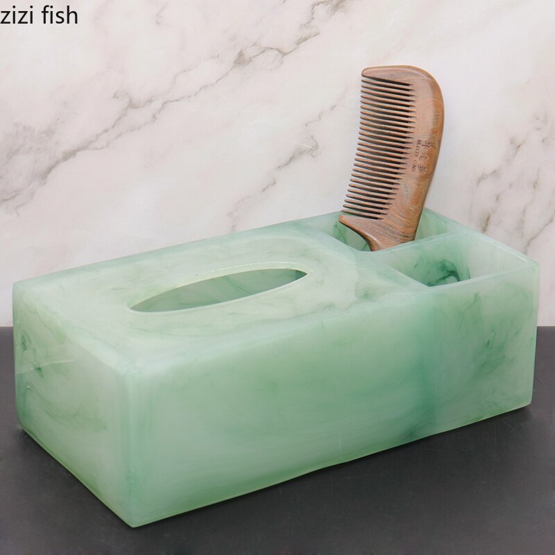 Ensemble d'accessoires de salle de bain vert Texture émeraude, fournitures de bain Imitation Jade, distributeur de savon Portable, tasse de bouche, outils de bain en résine