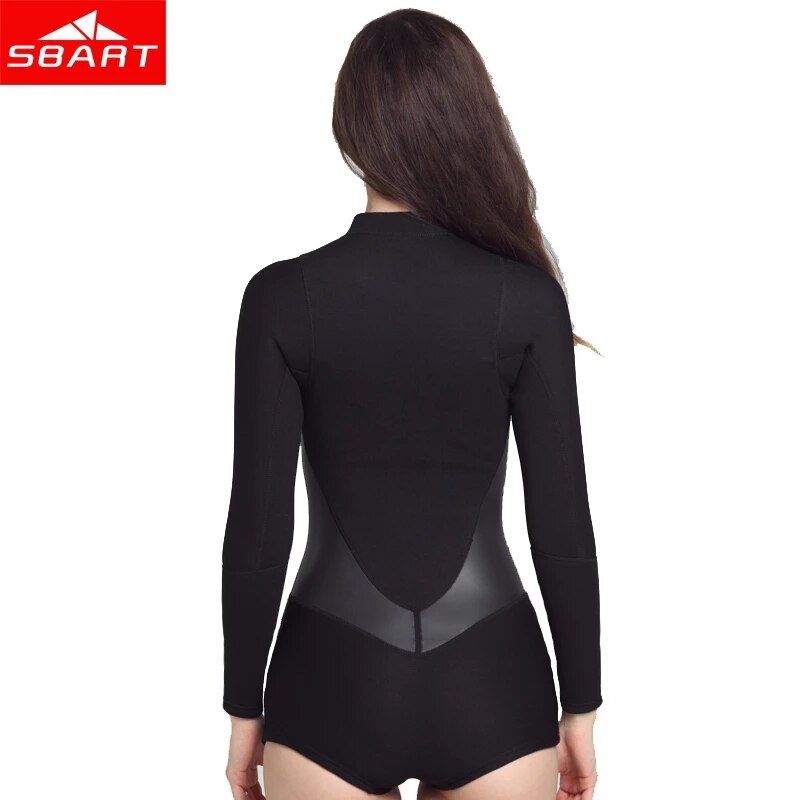 SBART 2MM Neoprene Spearfishing Women Long Sleeve Diving Suit Sun Protection Scuba Diving Surfing Anti-UV Diving Equipment Swim