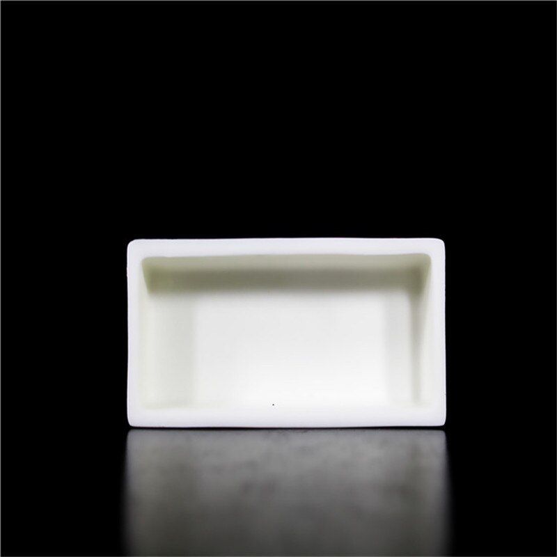 99.5%  firkantet korund digel  /5ml 4522/  temperatur 1600 grader / sintret keramisk digel