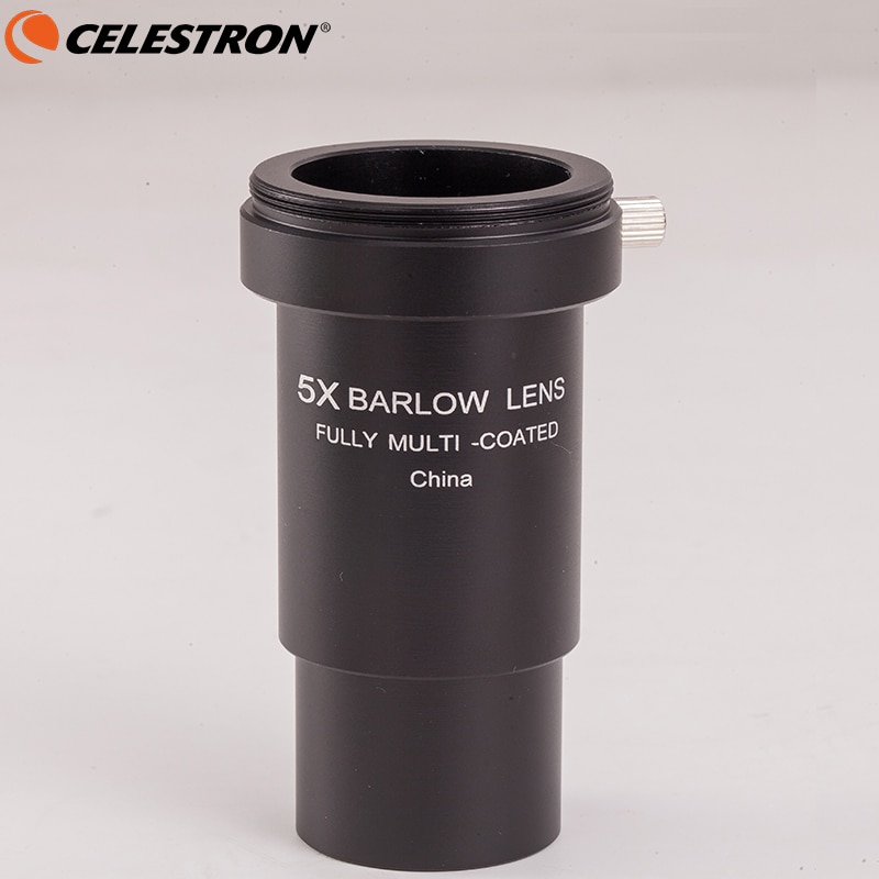 Celestron 5x Barlow Lens 1.25" Fully Multi Coated Metal Thread M42 for Astronomical Telescope Eyepiece