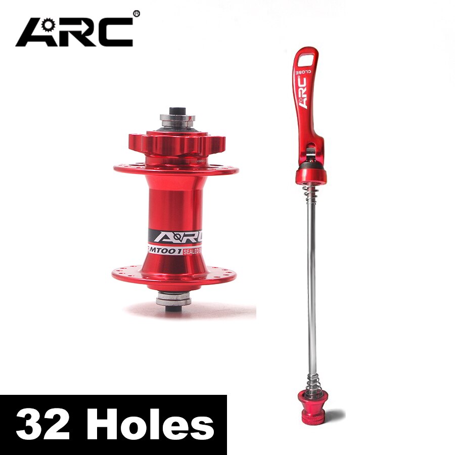 Arc Voor Achter Fiets Hubs Qr Spies 135Mm Vvt Mtb Mountainbike Hub 32 36 Gaten 32H 36 H Voor 8 9 10 11 Speed Deel Disc Hub Deel: Red 100-9 32H