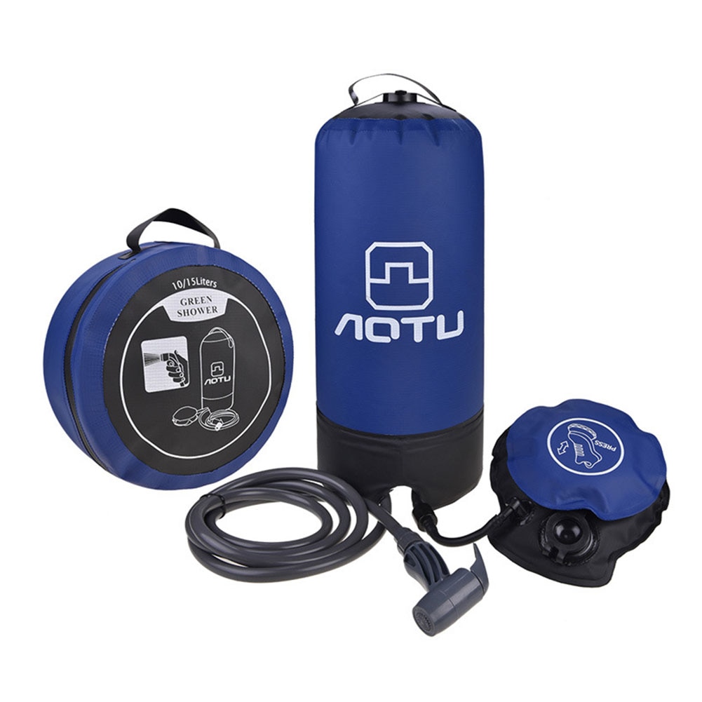 Travel Hiking Inflatable Camp Portable Water Bag Set Foldable Shower Pressure Picnic PVC Wash Car Large Capacity Bath Outdoor