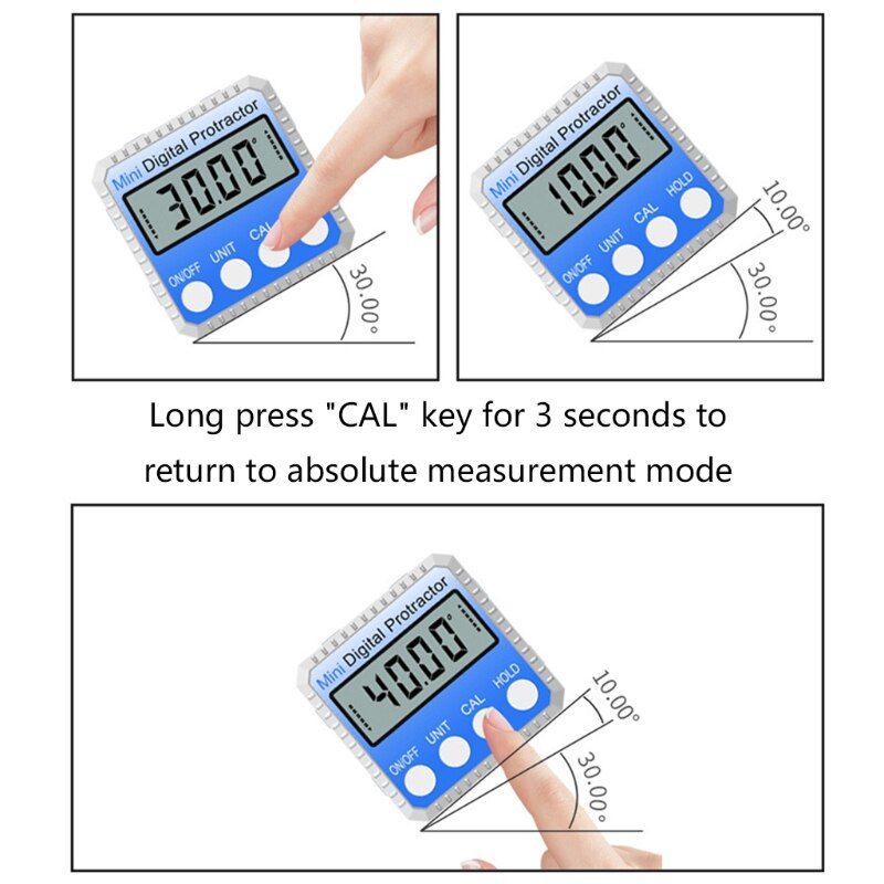 Universal Bevel Angle 360 Degree Mini Electronic Digital Protractor Inclinometer