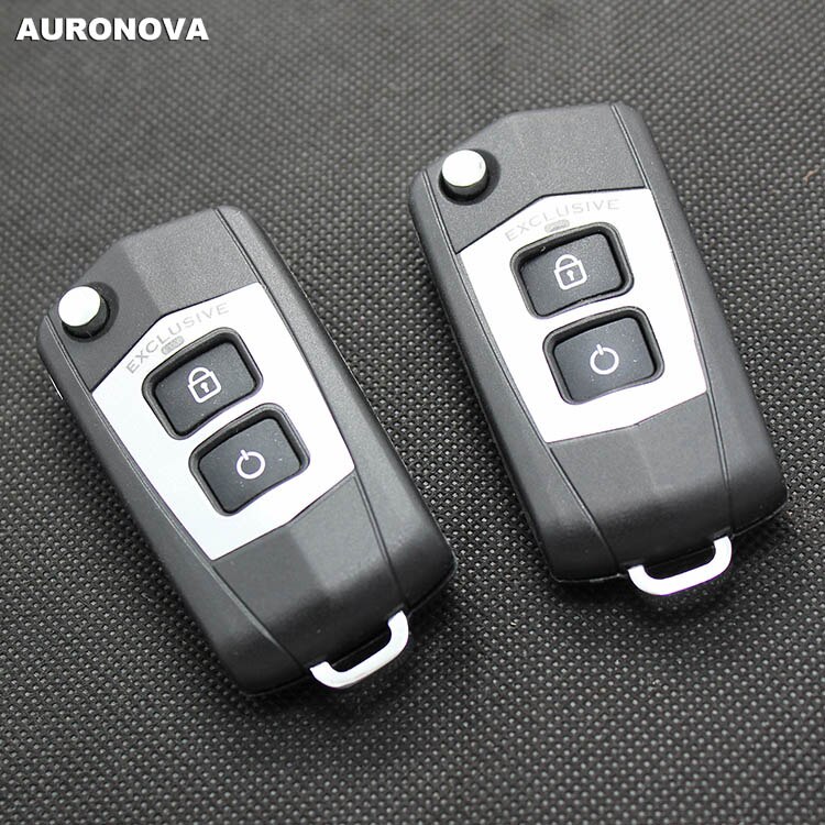 AURONOVA Upgrade Folding Key Shell for Hyundai Tucson 2+1 Buttons Remote Car Key Case