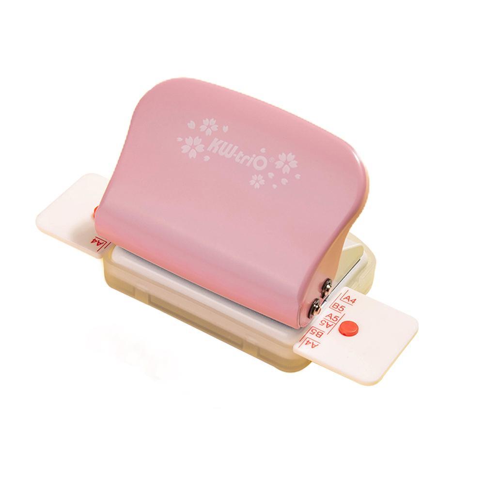 6 Holes Hole Puncher Diy A4 A5 B5 Loose Leaf Paper Hole Machine Binding Planner Scrapbooking Paper Standard Hole Punch Punc O1i7: pink