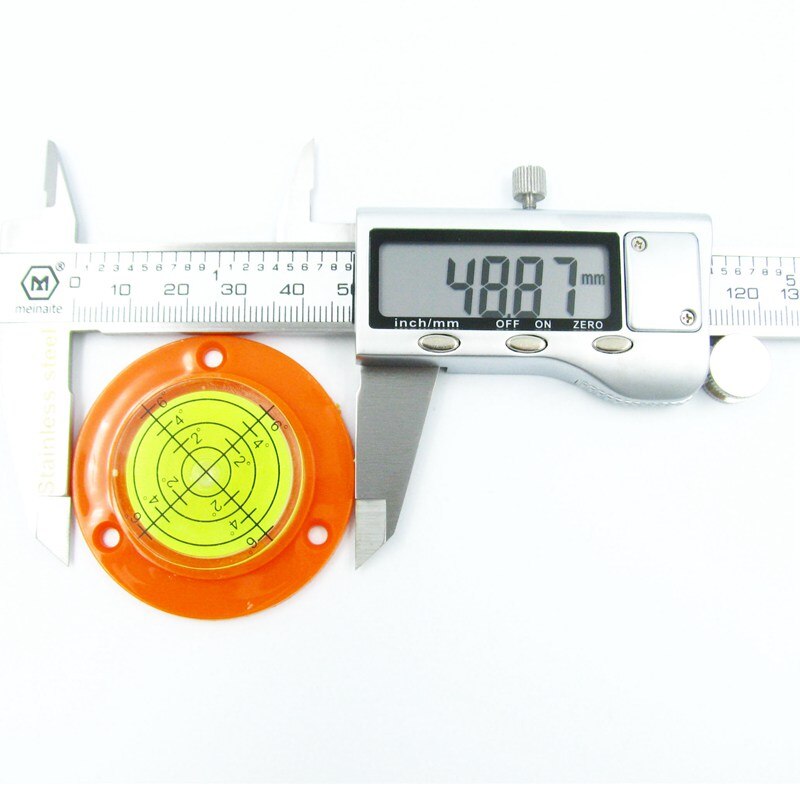 QASE 50*9mm Graduated Universal Bubble Level Crane Spirit Level Measurement Tools with Mounting Holes 3 Colors Available 1Pcs