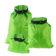 3 stk 1.5l+2.5l+3.5l vandtæt tørpose opbevaringspose til camping sejlads kajakrafting rafting fiskeri (grøn): Farve 1