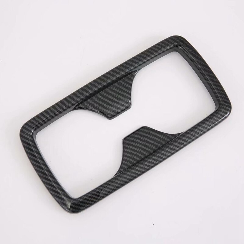 For Toyota Rav4 Xa50 Carbon Style Interior Rear Seat Water Cup Holder Frame Sticker Cover Trim Car Styling