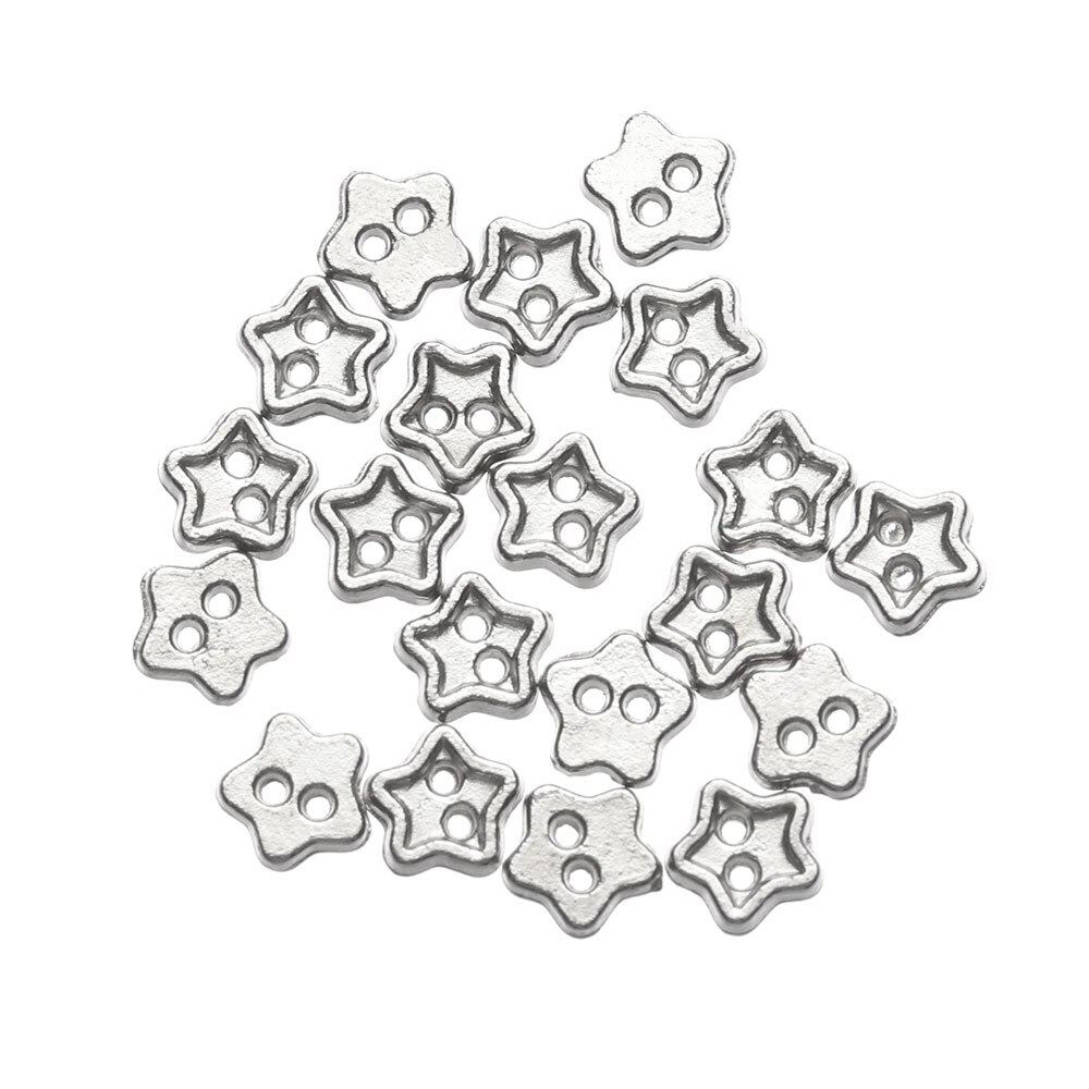 20 stk 4mm slikfarve håndlavet dukketøj spænder gør det selv dukketøj mini tegneserieknapper metalspænder til 1/6 dukketøj: 2