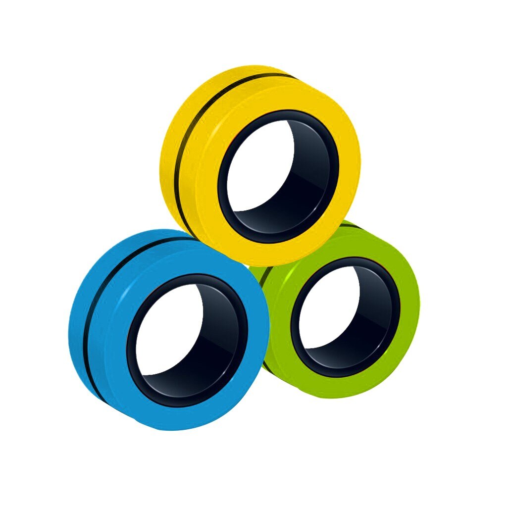 Zabawki typu denerwować antystresowe pierścienie magnetyczne bransoletka pierścień rozpakuj zabawka magiczny pierścień rekwizyty narzędzia zabawki dekompresyjne bransoletka magnetyczna pierścień: niebieski