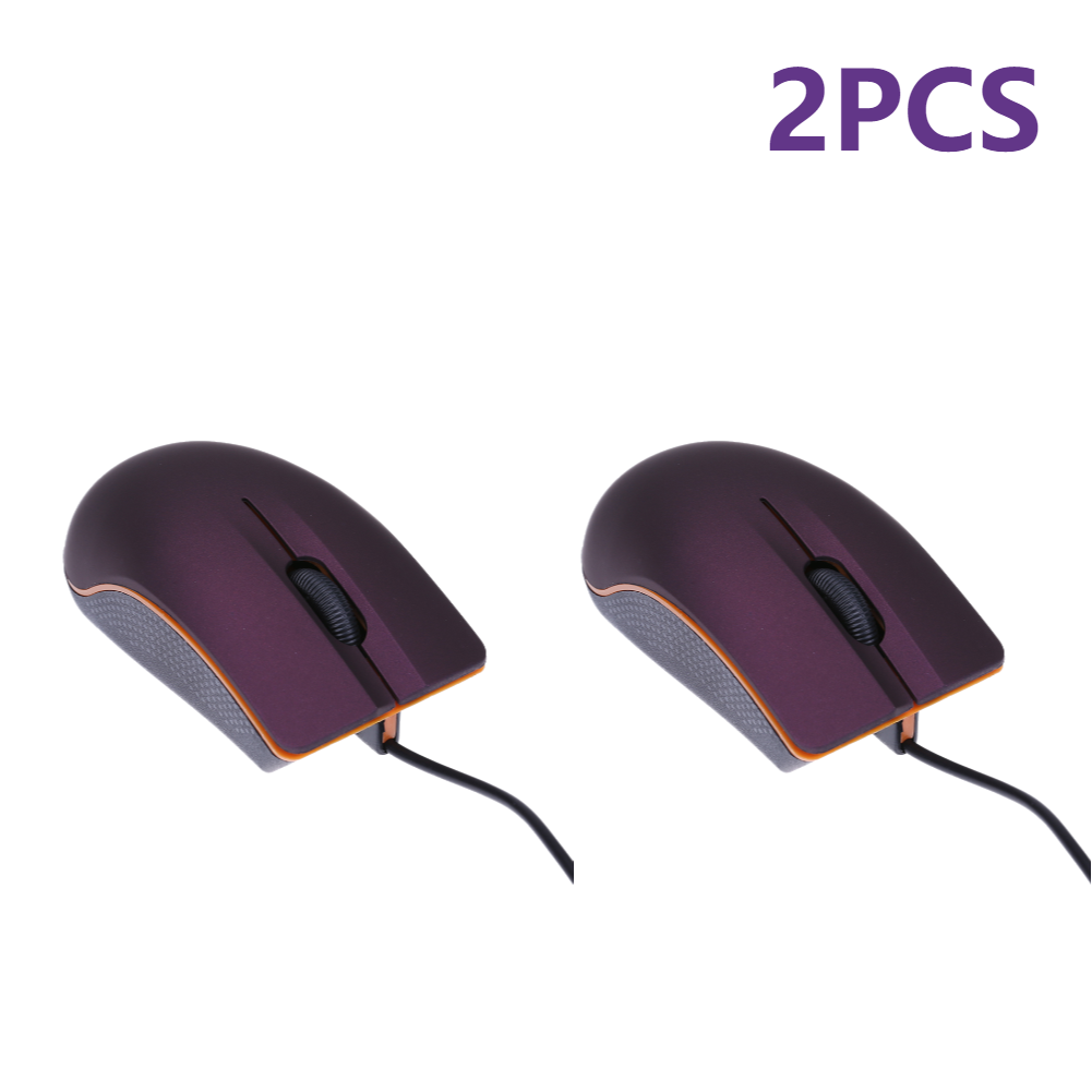 1/2Pcs USB Wired Gaming Mouse 1200 DPI Optical 3 Buttons Game mouse For PC Laptop Computer E-sports 1M Cable USB Mice: black