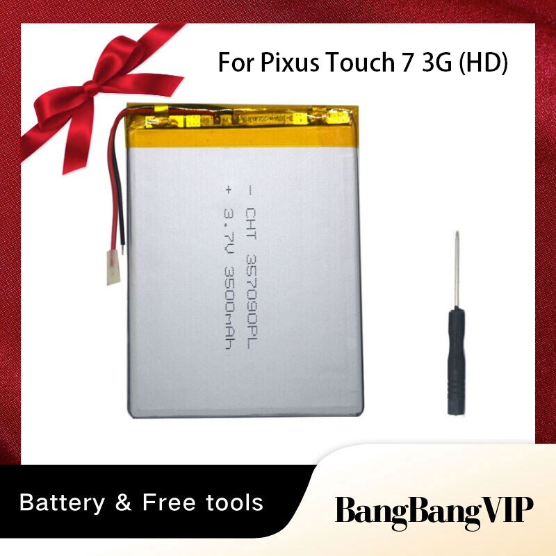 Originaler lithium-polymer-akku für pixus touch 7 hd ( 3g ( 2 adrig 3500 3.7v )