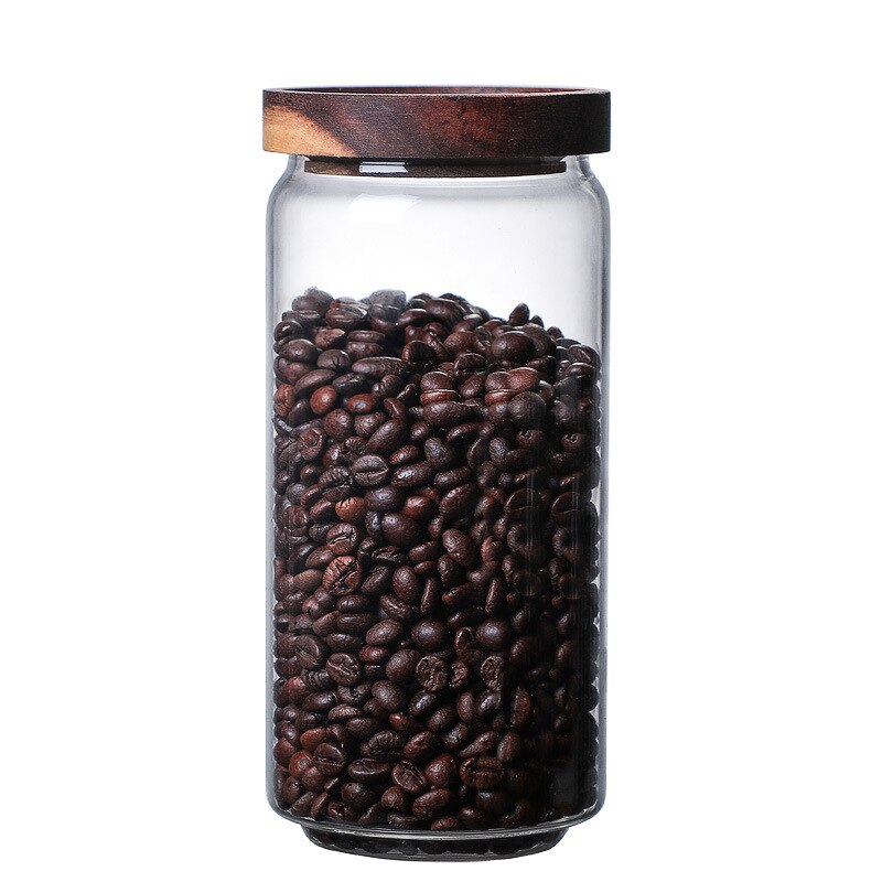 Borosilicate Transparent Lead-Free Glass Sealed Can Storage Tank Grains Storage Jar Cork Tea coffee Containers: 90x295 1550ml