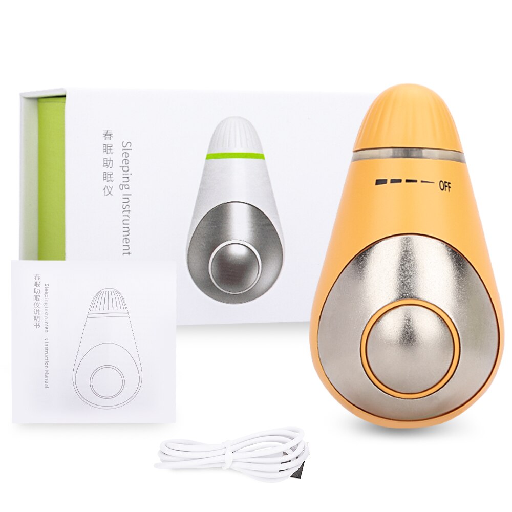 Sleep Aid Instrument for Insomnia Sleep Holding Pressure Relief Fast Sleep Device Hypnosis Instrument Body Relax Health Care: Yellow