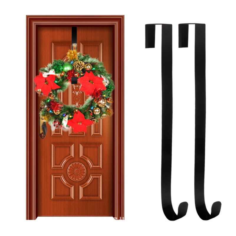 Neue 15-Zoll Metall Kranz Aufhänger Über Der Tür Haken Weihnachten Girlande Halfter Saisonale Heimat Lager Organizer 2 Packungen