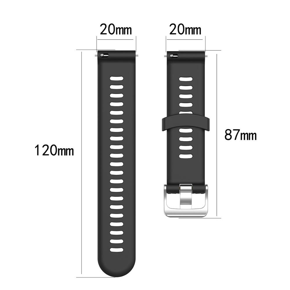 20mm pasek zegarka dla Garmin Forerunner 245 245M 645 Smartwatch na rekę zespół silikonowy dla Vivoactive3 3 muzyka Venu bransoletka