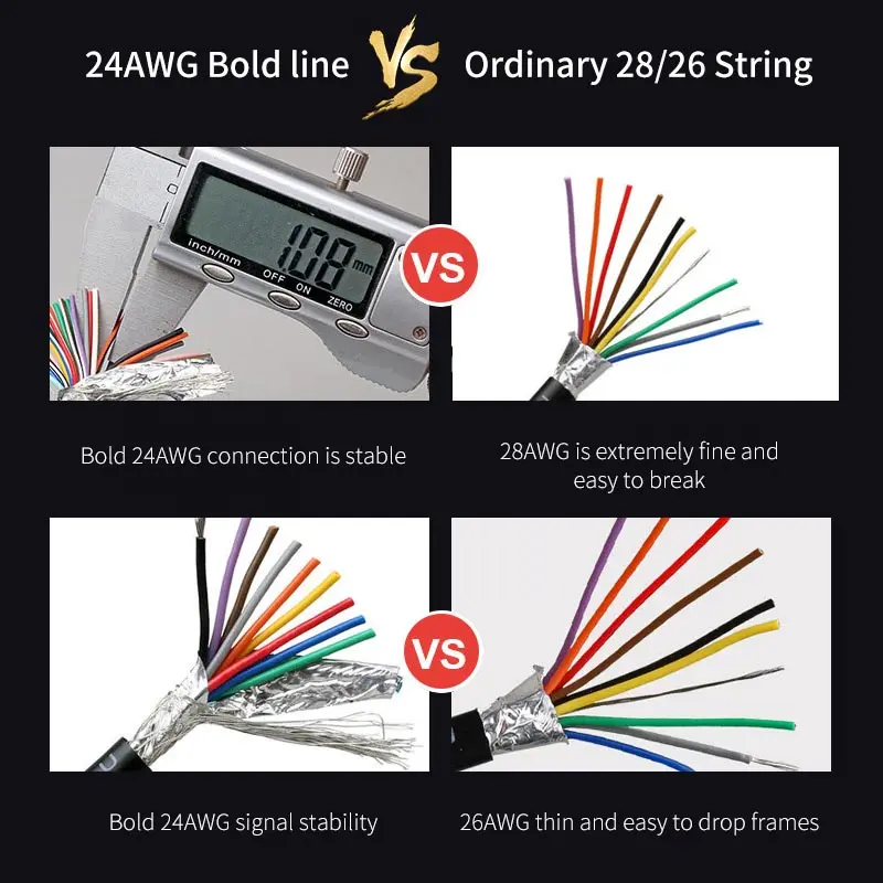 DB9 DB15 DB25 Connector Cable with Number Tube Industrial 24AWG 9 15 25Pin RS232 Serial Plug with Wire D-SUB DB 5 15 25 Terminal
