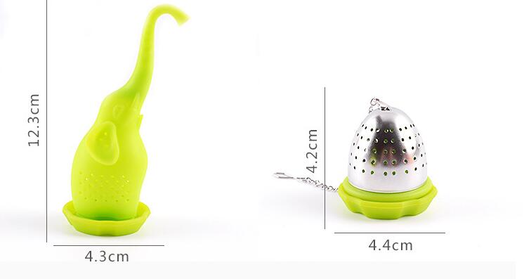 Thee-ei Theepot Filter Olifant Siliconen Theeblaadjes Zeef Voor Thee & Koffie Drinkware Keuken Accessoires