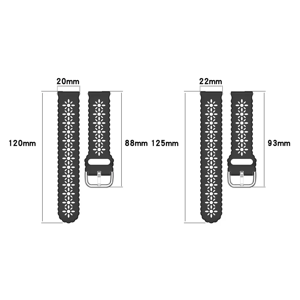 Silikonrem til fossil gen 6 44mm gen 6 gen 5 5e/ gen 5 lte 45mm rem, erstatning til armbånd 20mm 22mm pustende tilbehør