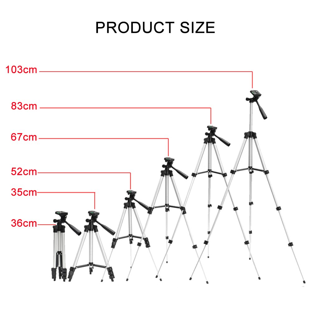 Tripod For Mobile Bluetooth Remote Control Long Tripod Self-Timer Camera Shutter Clip Holder Tripod Set Smartphone Tripod